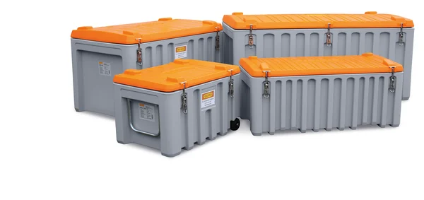 CEMbox kolica 150 l, siva/narančasta - Image 2