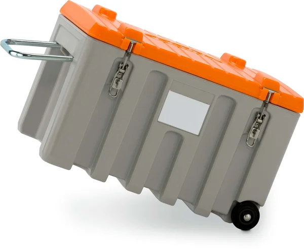 CEMbox kolica 150 l, siva/narančasta - Image 3