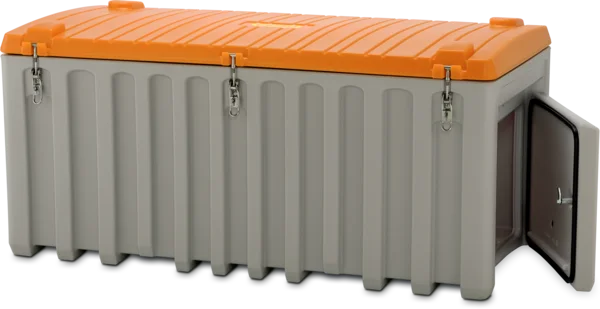 CEMbox 750L, sivi/narančasti s bočnim vratima 50 x 45 cm - Image 2