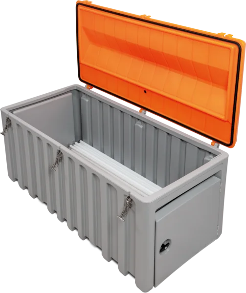 CEMbox 750L, sivi/narančasti s bočnim vratima 50 x 45 cm - Image 4