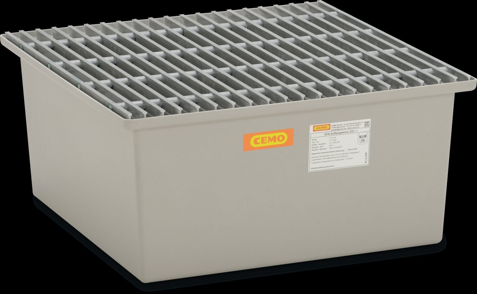 GRP paleta za sump 220/1 kompletna s GRP rešetkom