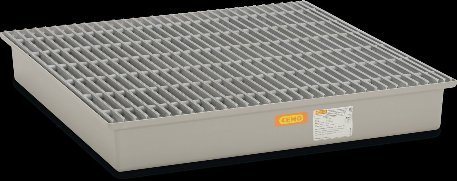 GRP paleta za sump 220/4, kompletna s GRP rešetkom