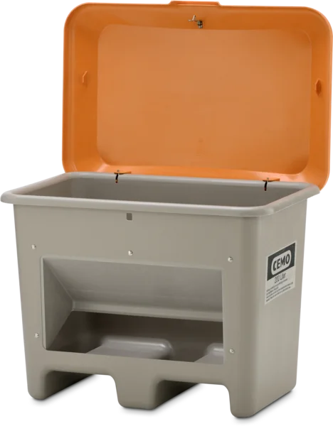 GRP spremnik za šljunak Plus3, 200 l, sivi/narančasti, s lijevkom, s - Image 3