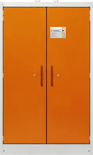 Opmar za siguran pohranu baterija 12/20 vrata narančasta RAL 2008 - Image 2